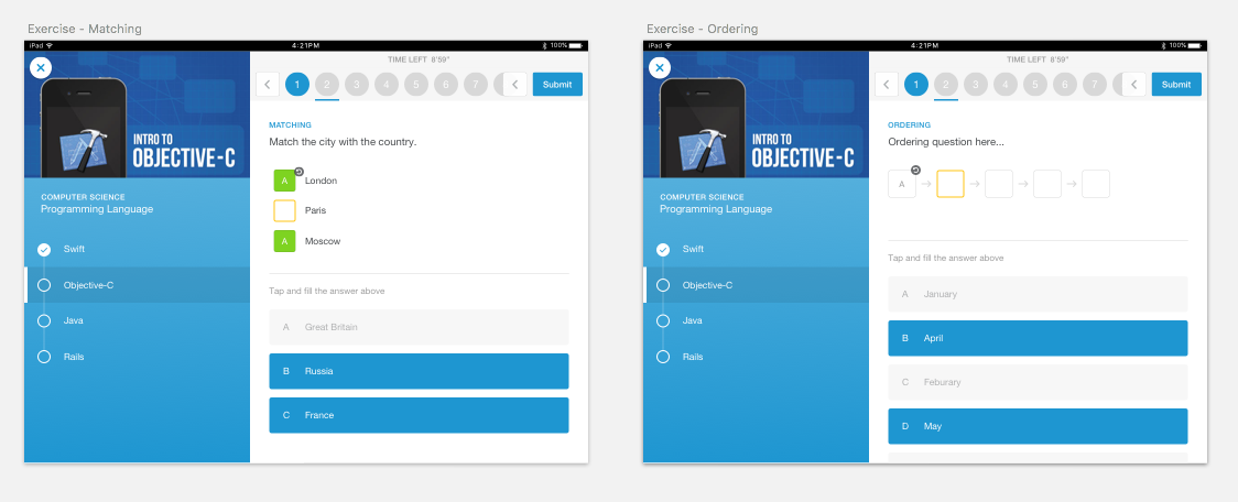 Matching and ordering