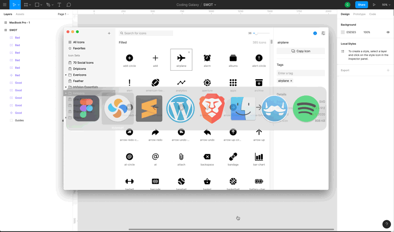 Iconset – 免費 SVG 圖示管理軟件 – Constance Tang