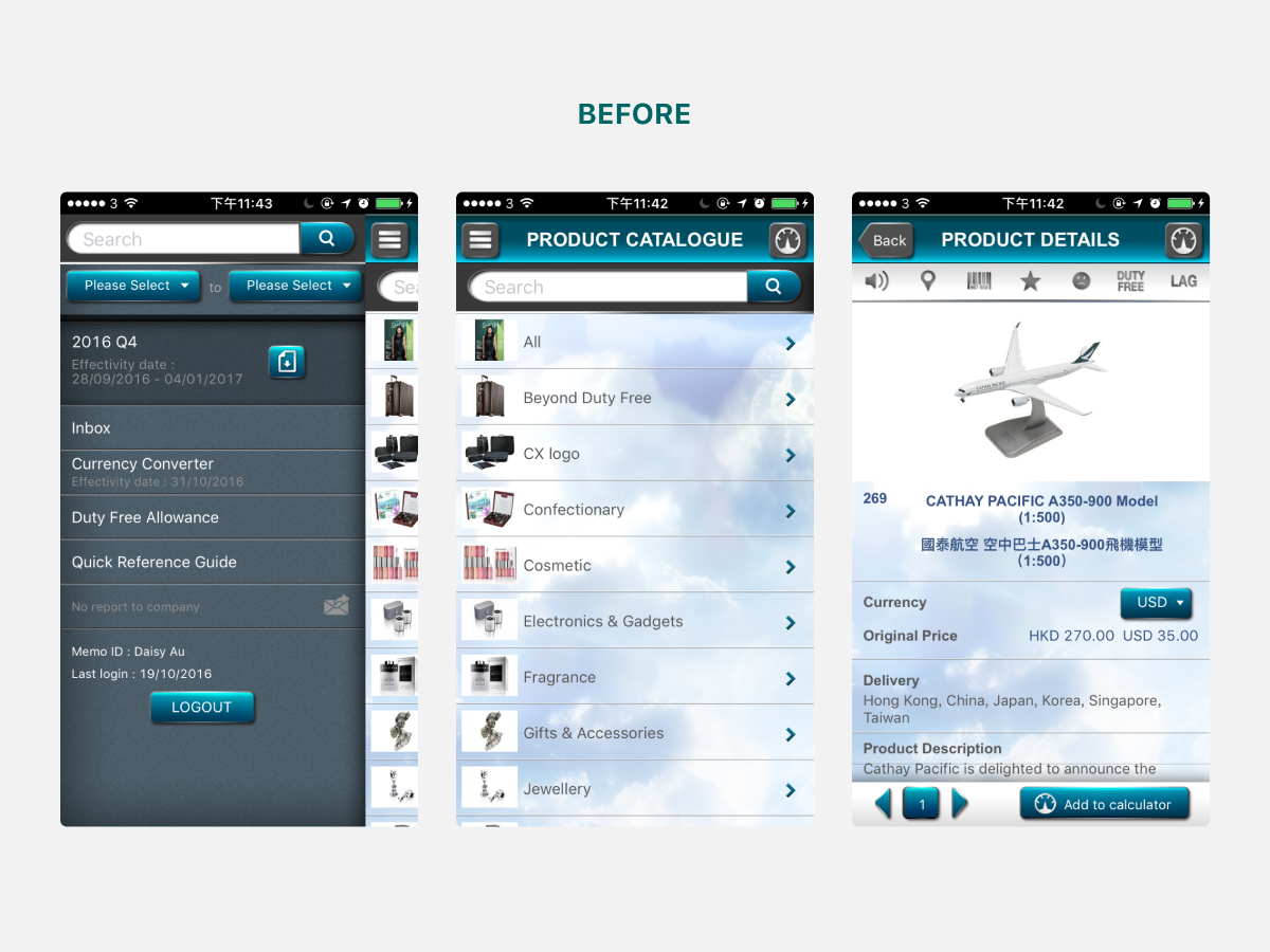 Optimising Inflight Catalogue User Interface at Cathay Pacific